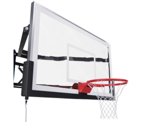 Баскетбольный щит DFC со съёмным регулятором высоты, стекло 12 мм, 180 х 105 см