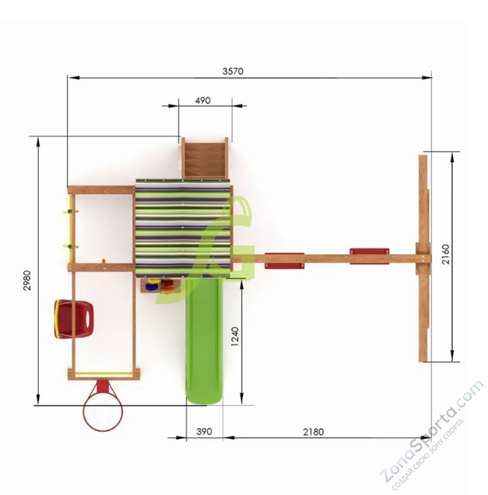 Детская игровая площадка IgraGrad В1