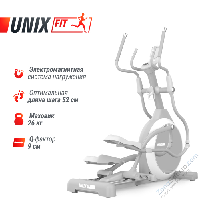 Эллиптический тренажер Unix Fit MV-850 (Auto Incline) Mirror