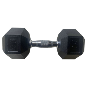 Обрезиненная гексагональная гантель INEX Hex Dumbbell 10 кг
