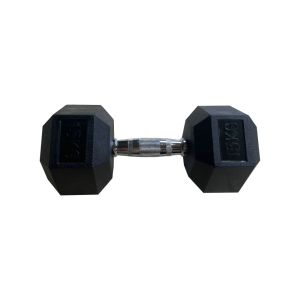 Обрезиненная гексагональная гантель INEX Hex Dumbbell 7,5 кг